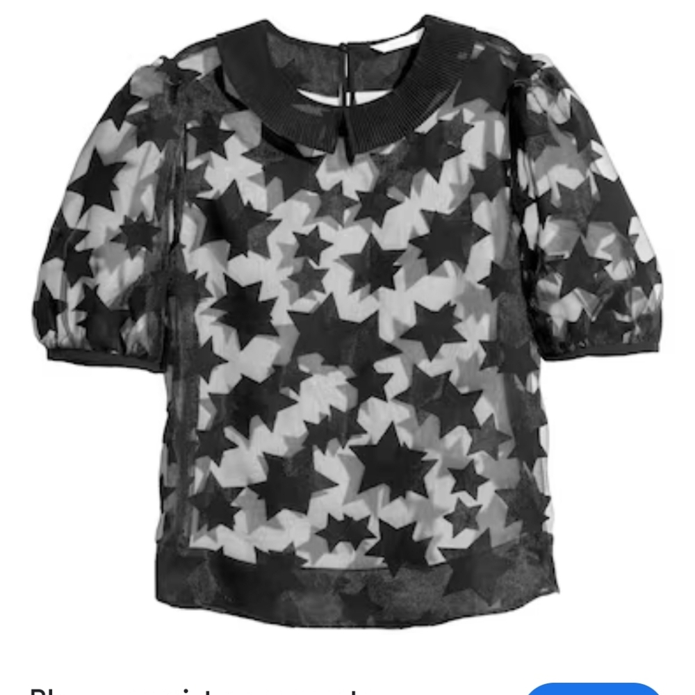 H&M - Size 10 see-through blouse.